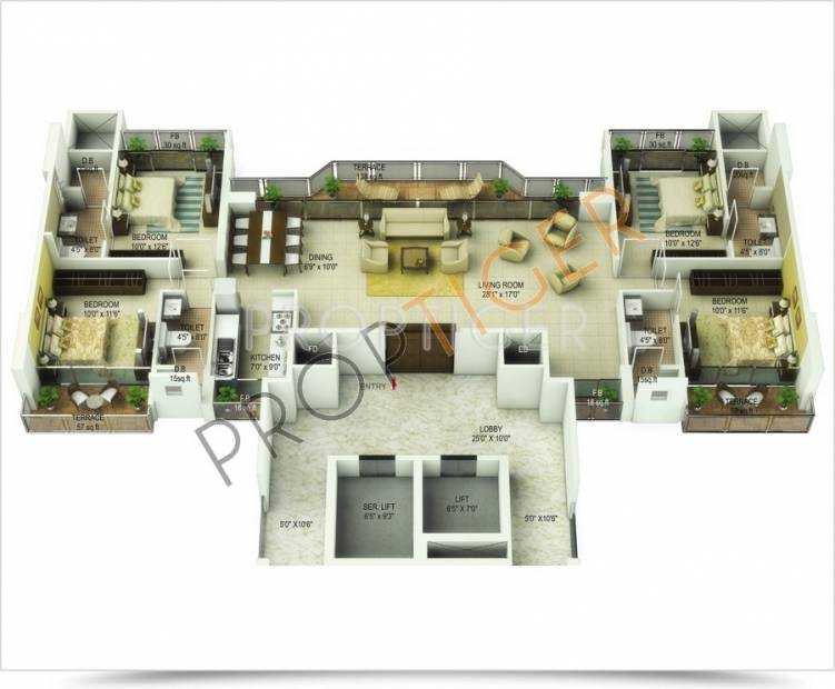 Shah Kingdom (4BHK+4T (2,640 sq ft) 2640 sq ft)