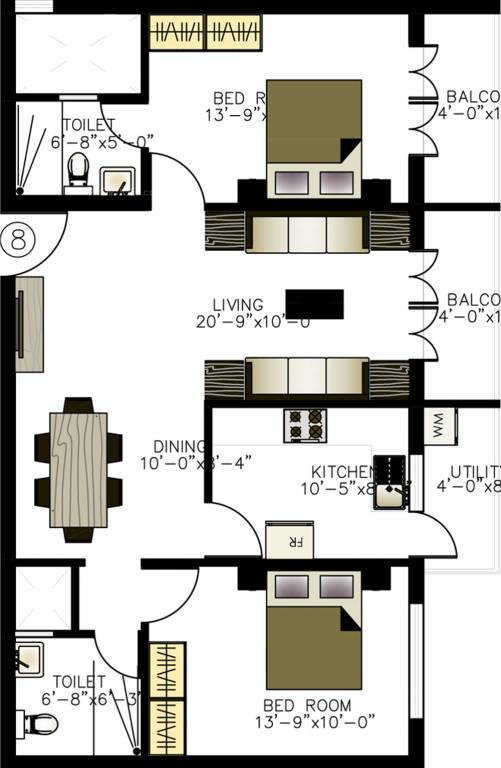 Vishal Valankannis Mist (2BHK+2T (1,130 sq ft) 1130 sq ft) Vishal Valankannis Mist (2BHK+2T (1,130 sq ft) 1130 sq ft)