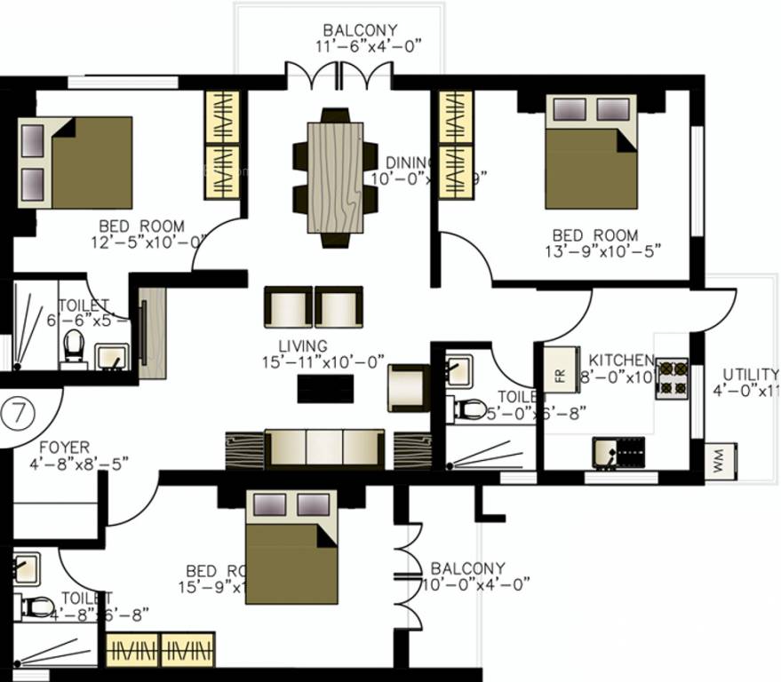 Vishal Valankannis Mist (3BHK+3T (1,270 sq ft) 1270 sq ft) Vishal Valankannis Mist (3BHK+3T (1,270 sq ft) 1270 sq ft)