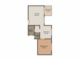 AV Vitthal Empire (1BHK+2T (550 sq ft) 550 sq ft)