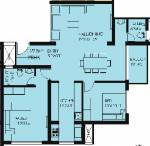 Kalyani City Pearl (2BHK+2T (1,275 sq ft) 1275 sq ft)