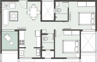 Abisky Ritkriti Projects Suburbia (2BHK+2T (801 sq ft) 801 sq ft)