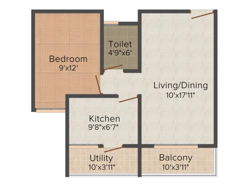 Westline Splendid Homes (1BHK+1T (725 sq ft) 725 sq ft)