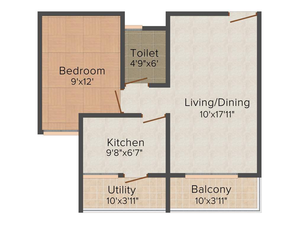 Westline Splendid Homes (1BHK+1T (725 sq ft) 725 sq ft)
