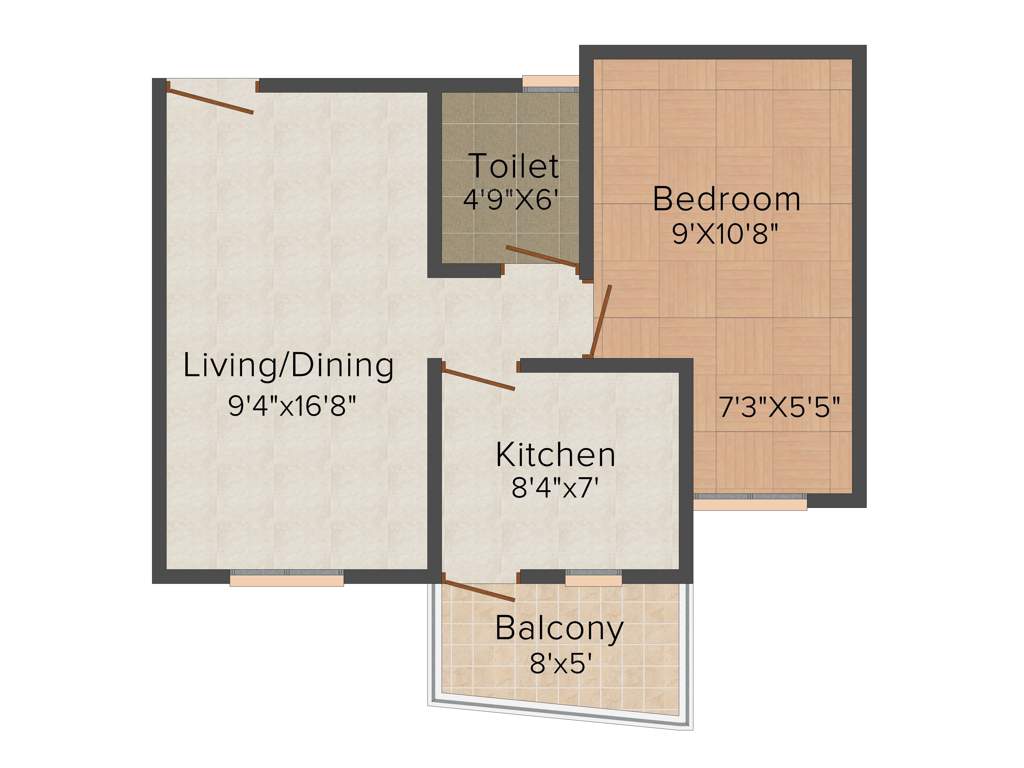 Westline Splendid Homes (1BHK+1T (650 sq ft) 650 sq ft)
