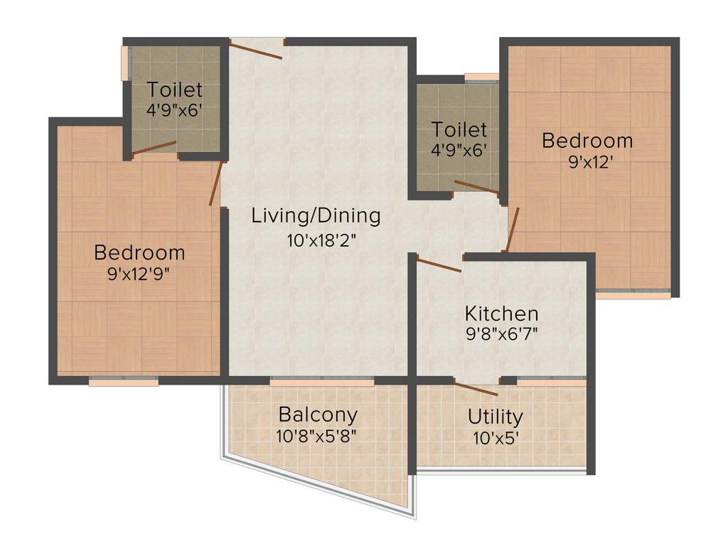 Westline Splendid Homes (2BHK+2T (990 sq ft) 990 sq ft)
