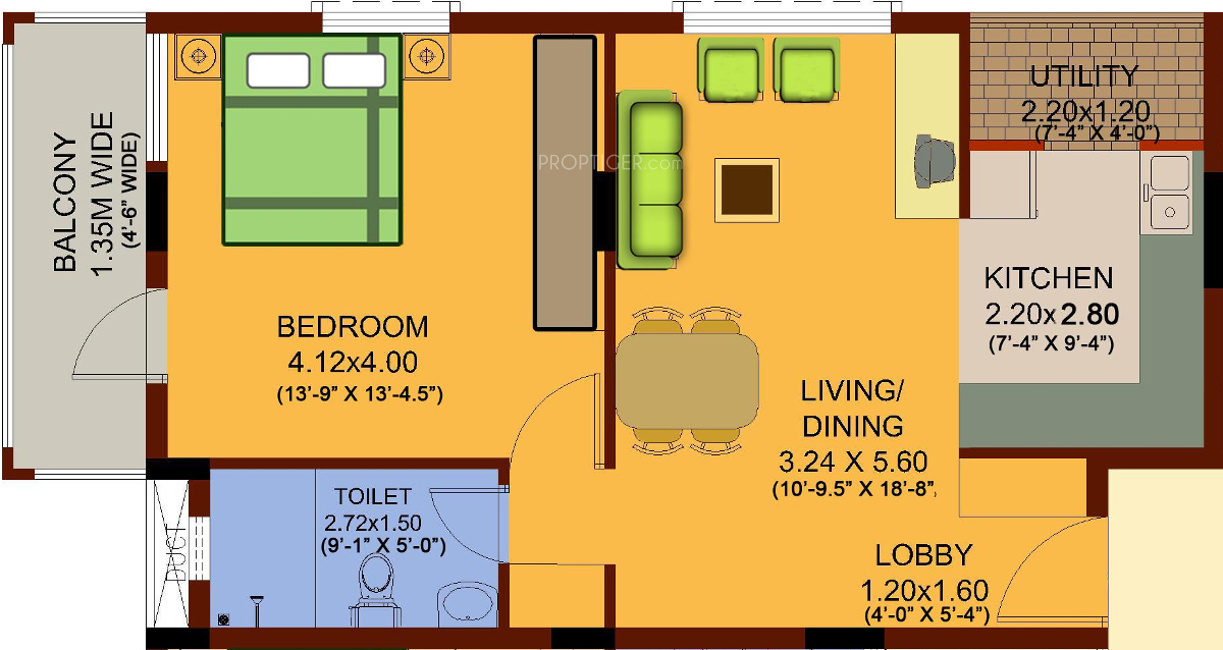 Mittal Blossom (1BHK+1T (820 sq ft) 820 sq ft) Mittal Blossom (1BHK+1T (820 sq ft) 820 sq ft)