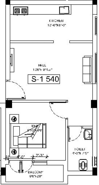 Mahaa Solai Towers (1BHK+1T (540 sq ft) 540 sq ft) Mahaa Solai Towers (1BHK+1T (540 sq ft) 540 sq ft)