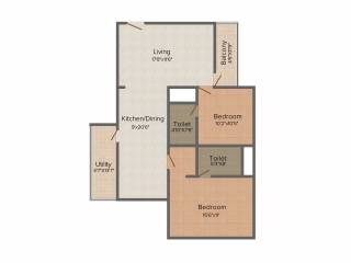 Soundarya Kamakshi (2BHK+2T (1,285 sq ft) 1285 sq ft) Soundarya Kamakshi (2BHK+2T (1,285 sq ft) 1285 sq ft)