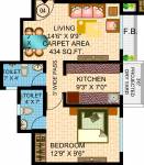 JVM Twin Tower (1BHK+2T (698 sq ft) 698 sq ft) JVM Twin Tower (1BHK+2T (698 sq ft) 698 sq ft)