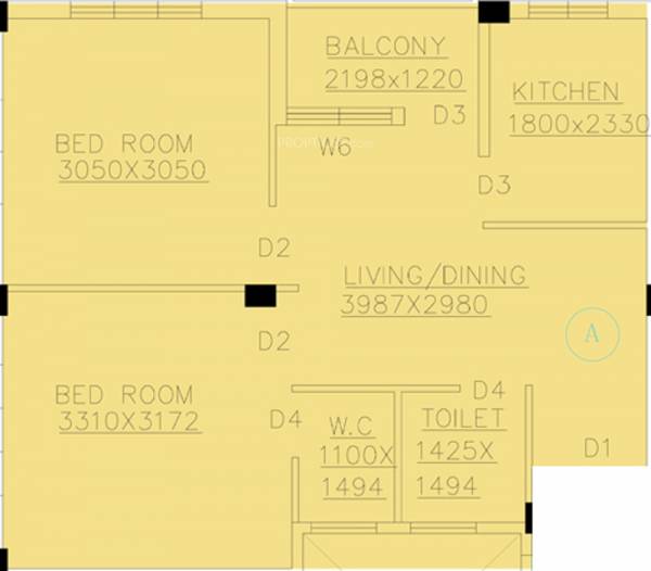 Vibgyor Sparklin (2BHK+2T (762 sq ft) 762 sq ft)