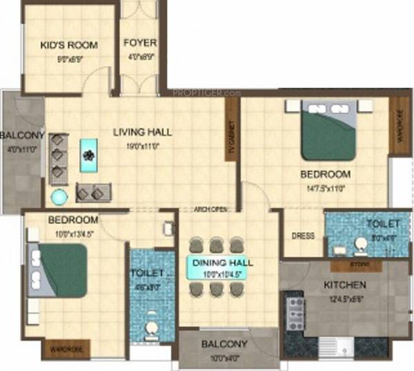 Fairyland Annora 1 (3BHK+2T (1,370 sq ft) 1370 sq ft) Fairyland Annora 1 (3BHK+2T (1,370 sq ft) 1370 sq ft)