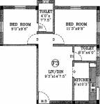 Vishakha Enclave (2BHK+2T (645 sq ft) + Study Room 645 sq ft) Vishakha Enclave (2BHK+2T (645 sq ft) + Study Room 645 sq ft)