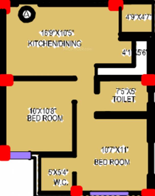 Bloomsbury Convicity Apartments (2BHK+1T (800 sq ft) 800 sq ft) Bloomsbury Convicity Apartments (2BHK+1T (800 sq ft) 800 sq ft)
