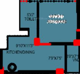Bloomsbury Convicity Apartments (1BHK+1T (537 sq ft) 537 sq ft) Bloomsbury Convicity Apartments (1BHK+1T (537 sq ft) 537 sq ft)