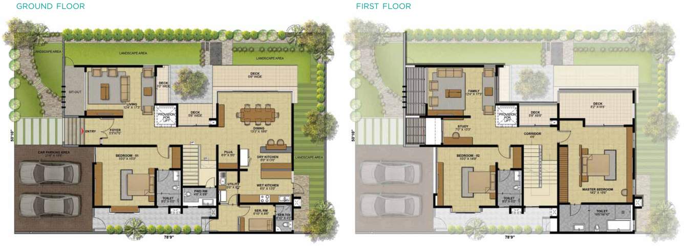 Brigade Palmgrove Villas (4BHK+5T (5,020 sq ft) + Study Room 5020 sq ft)