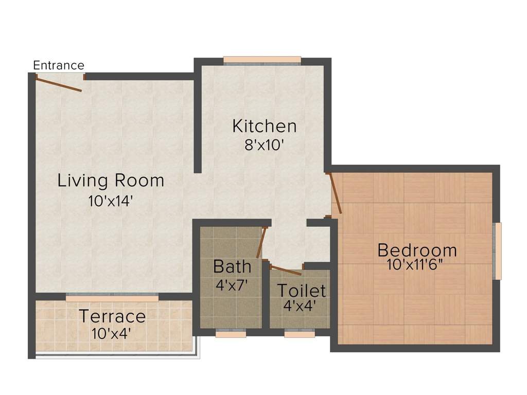 Achalare Shreephal (1BHK+2T (555 sq ft) 555 sq ft)