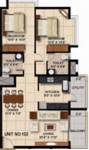 Damden Centrum (2BHK+2T (1,300 sq ft) 1300 sq ft)