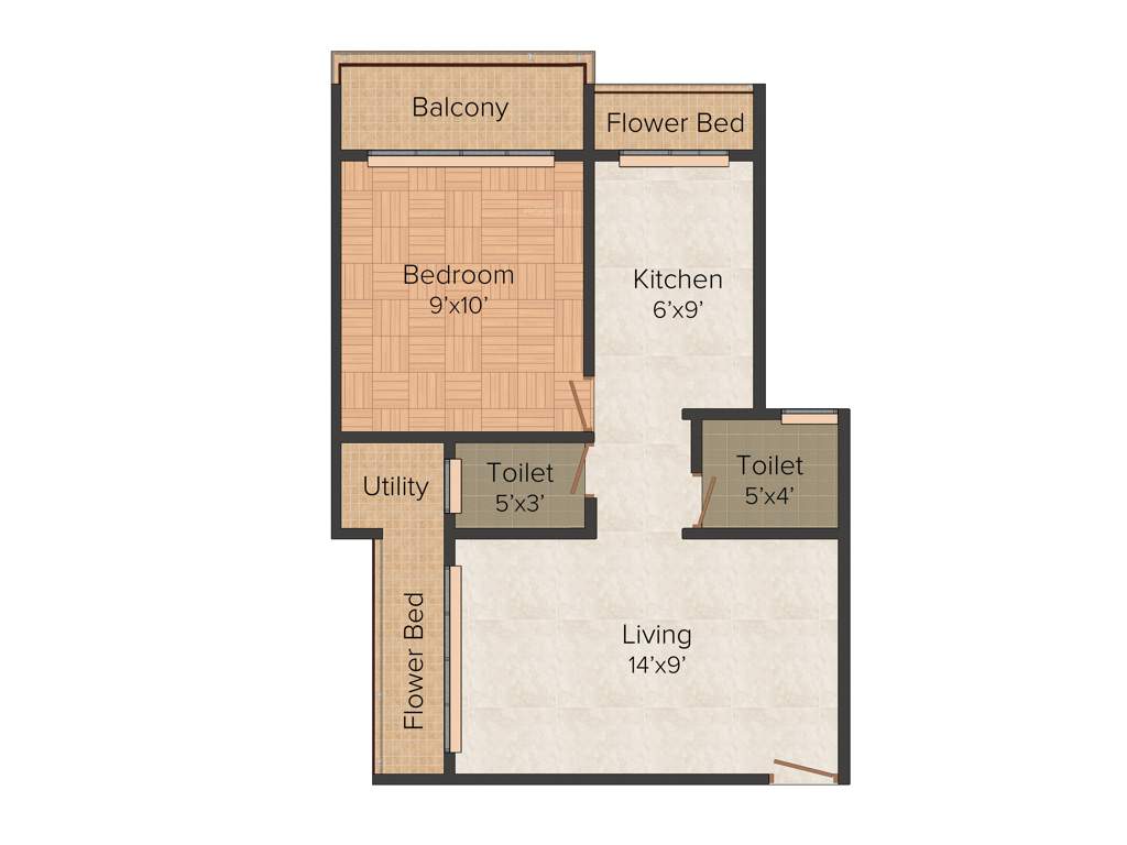 Krish Bhakti Niwas (1BHK+2T (650 sq ft) 650 sq ft)