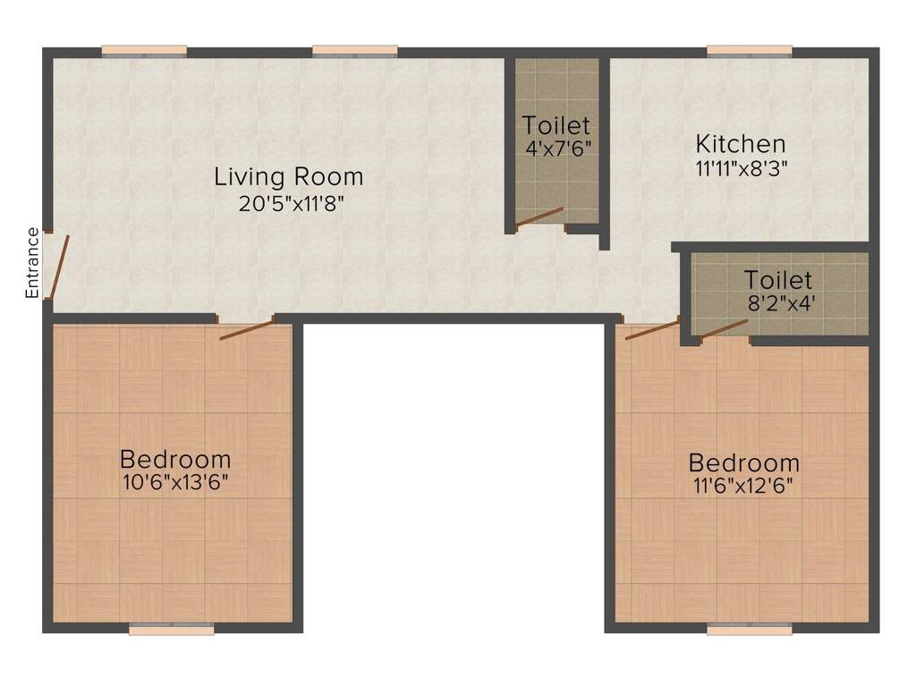 Suprabhatham Rajakelpakkam (2BHK+2T (1,037 sq ft) 1037 sq ft)