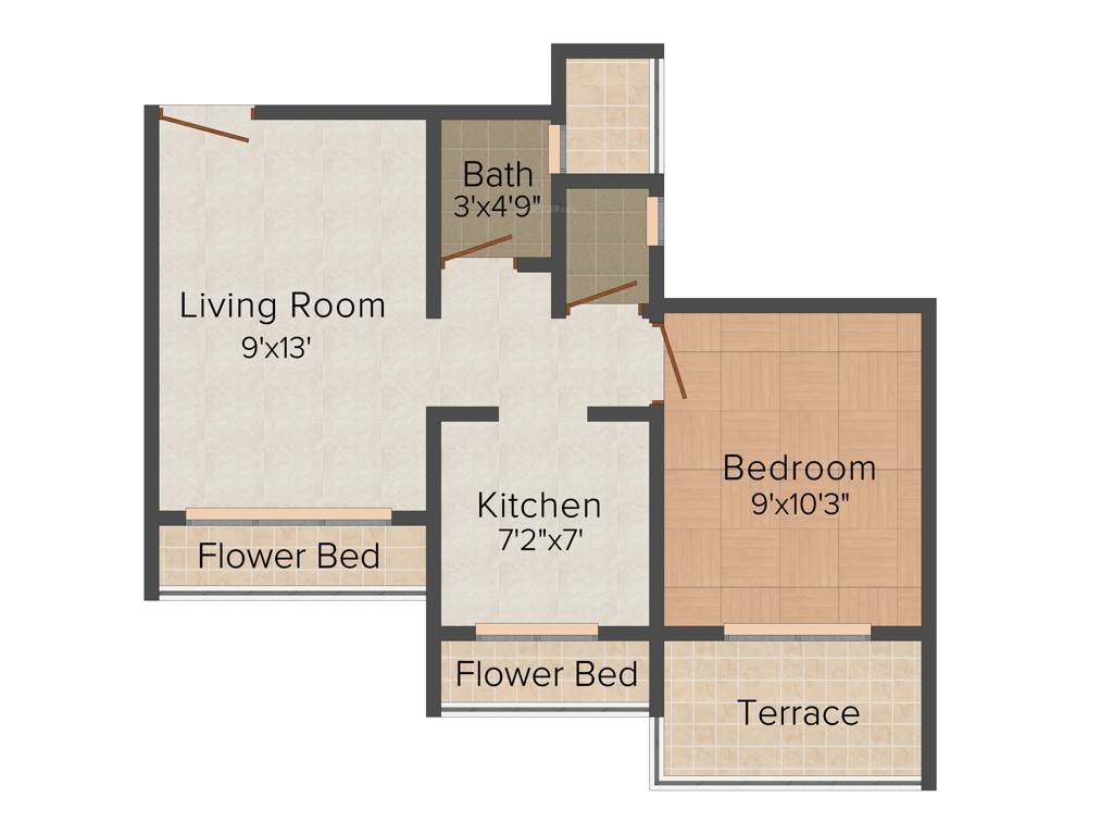 Shree Sarvodaya Angan (1BHK+2T (640 sq ft) 640 sq ft)