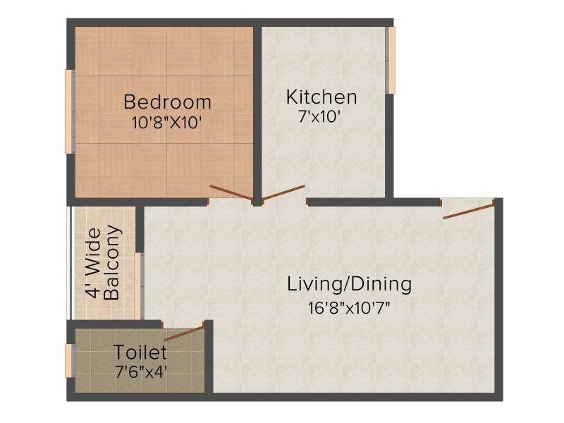 Matha Residency (1BHK+1T (700 sq ft) 700 sq ft)