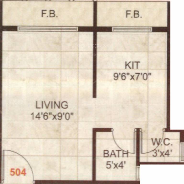 Sirvi Plaza (1BHK+1T (470 sq ft) 470 sq ft)