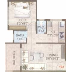 Sirvi Plaza (1BHK+2T (540 sq ft) 540 sq ft)