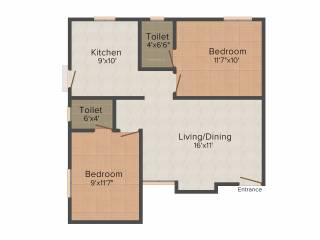 Nila Nila Tech Pranav (2BHK+2T (800 sq ft) 800 sq ft) Nila Nila Tech Pranav (2BHK+2T (800 sq ft) 800 sq ft)