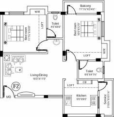 Nila Nila Tech Pranav (2BHK+2T (922 sq ft) 922 sq ft) Nila Nila Tech Pranav (2BHK+2T (922 sq ft) 922 sq ft)