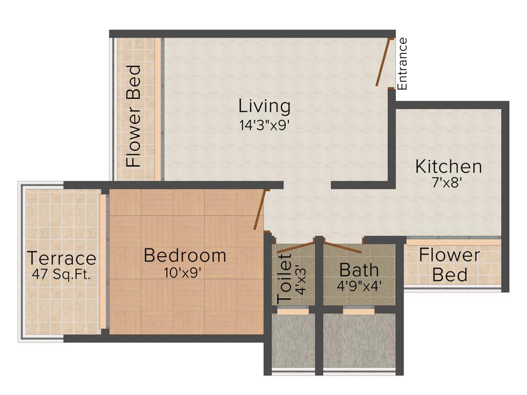 Shree Hari Builders and Developers Krishna Kutir (1BHK+1T (695 sq ft) 695 sq ft)