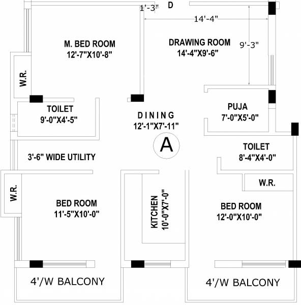 MM Biswal House (3BHK+2T (1,333 sq ft) + Pooja Room 1333 sq ft)
