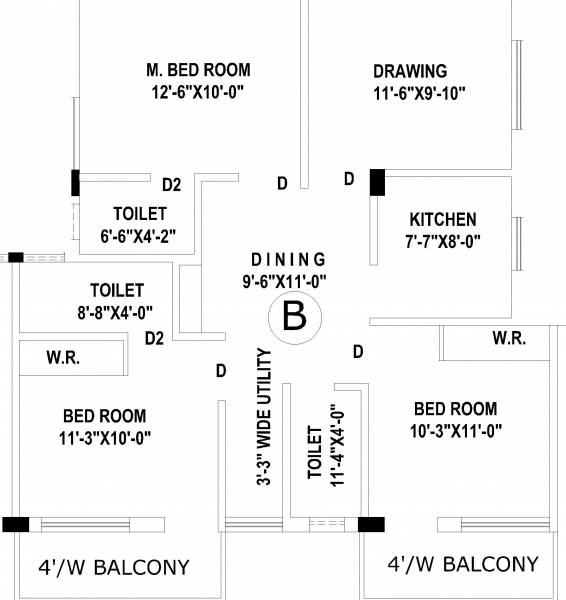 MM Biswal House (3BHK+3T (1,190 sq ft) 1190 sq ft)