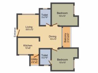 VNR Milford (2BHK+2T (928 sq ft) 928 sq ft) VNR Milford (2BHK+2T (928 sq ft) 928 sq ft)