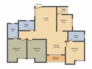 VNR Milford (3BHK+3T (1,331 sq ft) 1331 sq ft) VNR Milford (3BHK+3T (1,331 sq ft) 1331 sq ft)