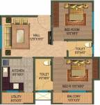 Rotson Nest II (2BHK+2T (840 sq ft) 840 sq ft)