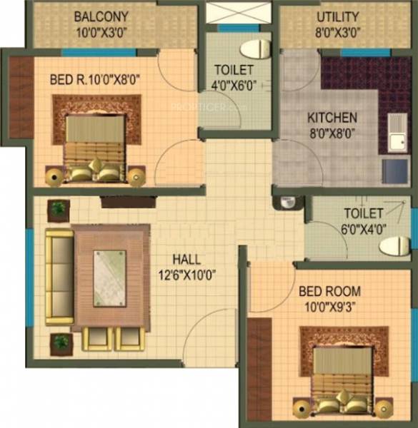 Rotson Nest II (2BHK+2T (850 sq ft) 850 sq ft) Rotson Nest II (2BHK+2T (850 sq ft) 850 sq ft)