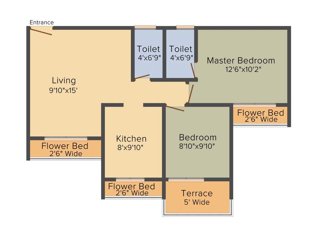 Tanisha Tanisha (2BHK+2T (1,028 sq ft) 1028 sq ft)