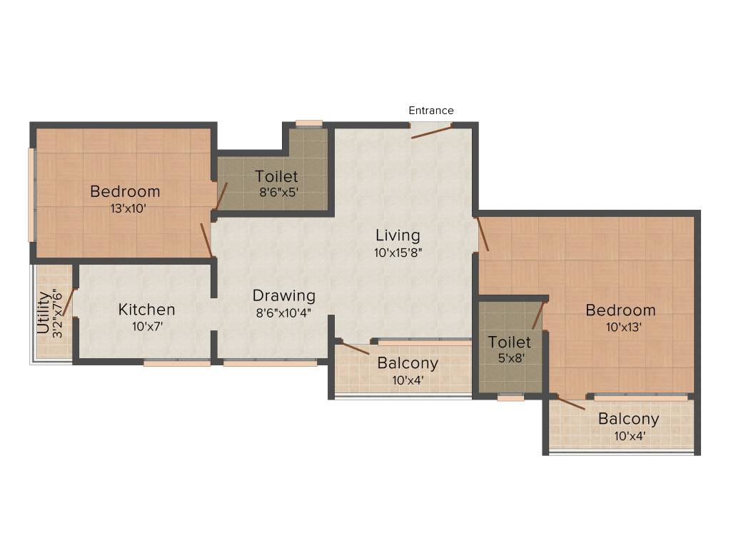 Rotson Grand (2BHK+2T (1,360 sq ft) 1360 sq ft) Rotson Grand (2BHK+2T (1,360 sq ft) 1360 sq ft)