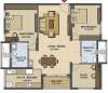 Prestige High Fields (2BHK+2T (1,492 sq ft)   Study Room 1492 sq ft)
