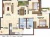 Adventz Zuari Garden City (2BHK+2T (1,240 sq ft) 1240 sq ft)