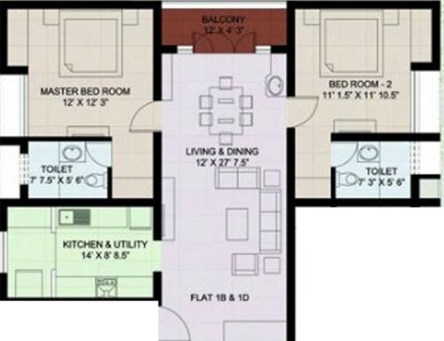Bhoomi Kamal Enclave (2BHK+2T (1,440 sq ft) 1440 sq ft) Bhoomi Kamal Enclave (2BHK+2T (1,440 sq ft) 1440 sq ft)