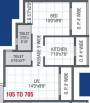 Aashray Pearl (1BHK+2T (658 sq ft) 658 sq ft) Aashray Pearl (1BHK+2T (658 sq ft) 658 sq ft)