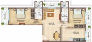 Jet Dahisar Omkar (2BHK+2T (725 sq ft) 725 sq ft)