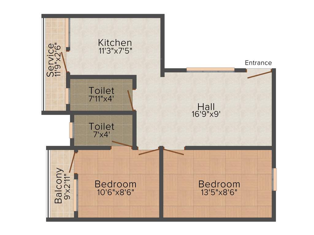 New Athulyam (2BHK+2T (750 sq ft) 750 sq ft)