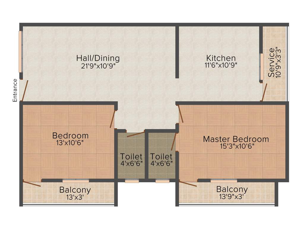 New Athulyam (2BHK+2T (1,165 sq ft) 1165 sq ft)