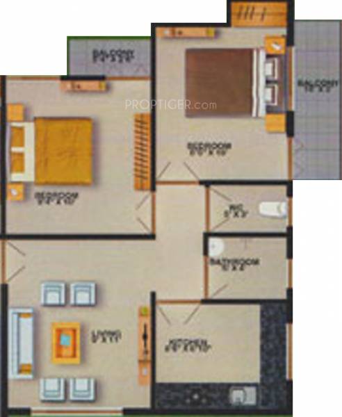 Rotson Nest (2BHK+2T (650 sq ft) 650 sq ft) Rotson Nest (2BHK+2T (650 sq ft) 650 sq ft)