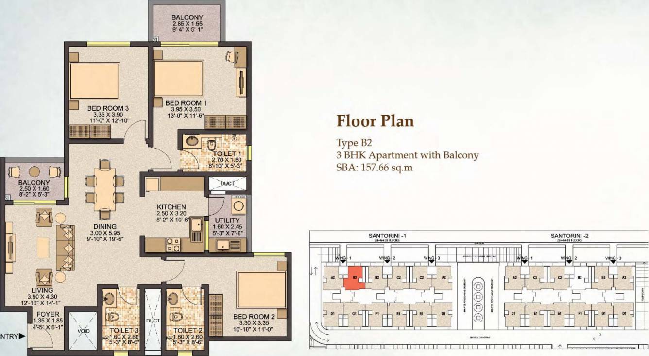 Sobha Santorini At City (3BHK+3T (1,697 sq ft) 1697 sq ft) Sobha Santorini At City (3BHK+3T (1,697 sq ft) 1697 sq ft)