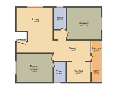 Siri Sumukha (2BHK+2T (1,270 sq ft) 1270 sq ft)