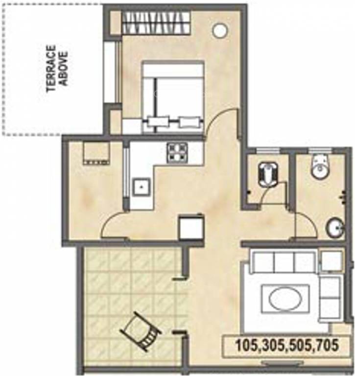 Windsor Maple Woodz (1BHK+1T (598 sq ft) 598 sq ft) Windsor Maple Woodz (1BHK+1T (598 sq ft) 598 sq ft)